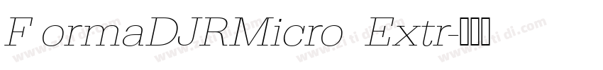 F ormaDJRMicro  Extr字体转换
